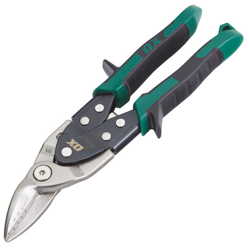 OX Pro Heavy Duty Aviation Snips Right Cut (Green)
