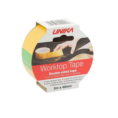 Unika Worktop Double Sided Tape 5m x 40mm image