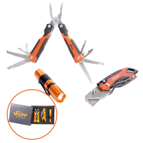 Vaunt Multi Tool Plier, Knife and Torch Pack