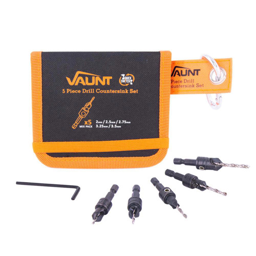 Vaunt 5 Piece Drill Countersink Set