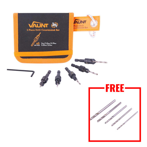 Vaunt 5 Piece Drill Countersink Set