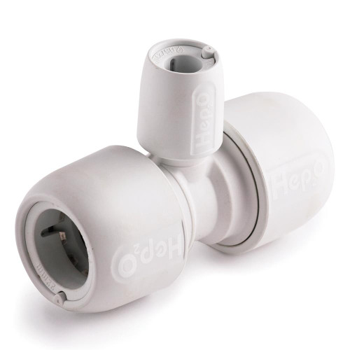 Hep20 22mm x x10mm 90° Branch Reduced Tee White