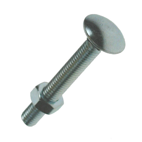 M6 x 40mm Coach Bolt & Nut - Box of 200