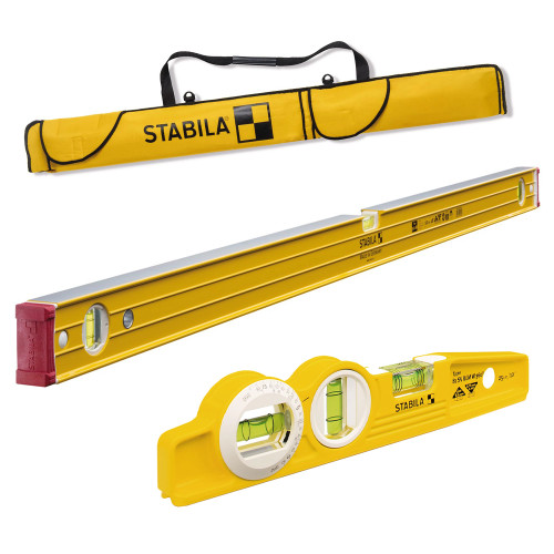 Stabila Type 96-2M & 81 SV REM Spirit Level with Carry Bag image