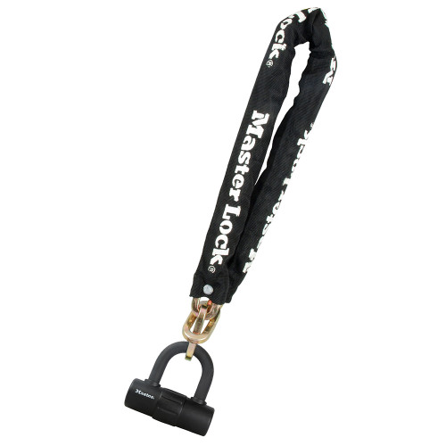 Master Lock 90cm x 10mm Hardened Steel Chain with Keyed Mini U image