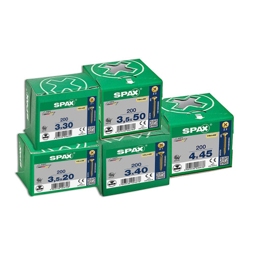 Spax Yellox Wood Screw Pack - 2300 Pieces image