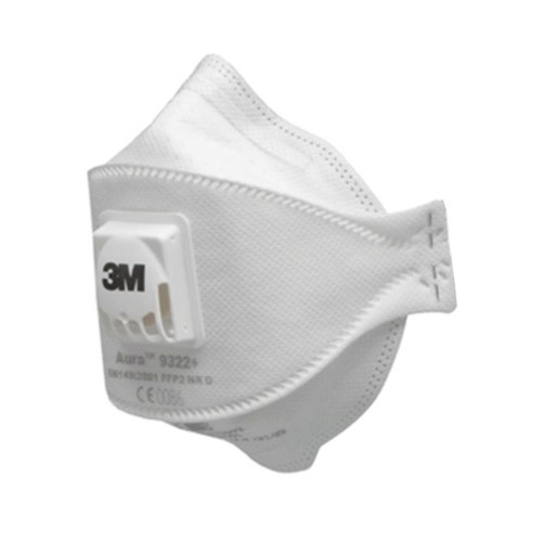 3M Aura 9322+ FF Disposable Valved Dust Mask FFP2 - Pack Of 10 image