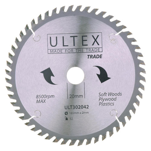 Ultex 165mm 52 Tooth TCT Trade Blade image