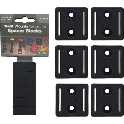 StealthMounts BLACK Tool Mount Spacers - Pack of 6 image