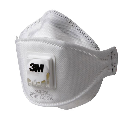 3M Aura 9332+ FF Disposable Valved Dust Mask FFP3 - Pack Of 10 image