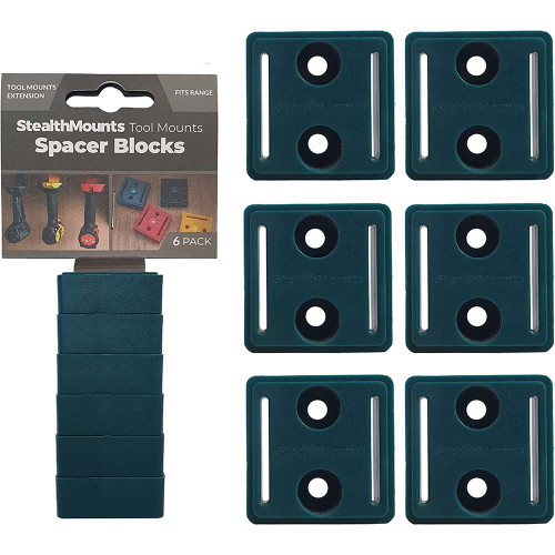 StealthMounts BLUE Tool Mount Spacers - Pack of 6 image