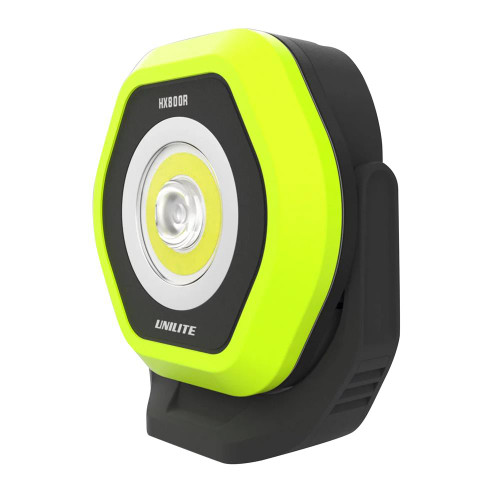 Unilite Compact dual LED rechargeable 800 lumen Worklight with 300 spot, stand & magnetic base image