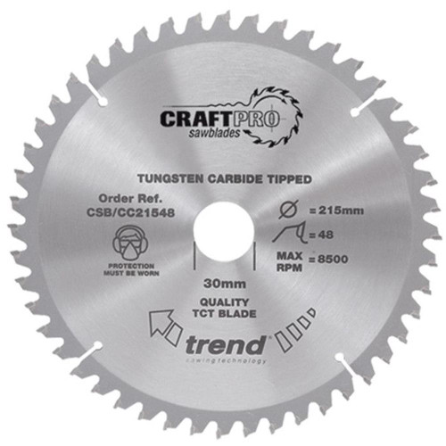 Trend Craft Saw Blade Crosscut 250mm x 24T 30mm To Suit DCS778N image