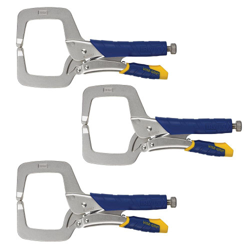 Irwin Vise Grip Fast Release Locking C-Clamp 11R 275mm/11'' - Pack of 3
