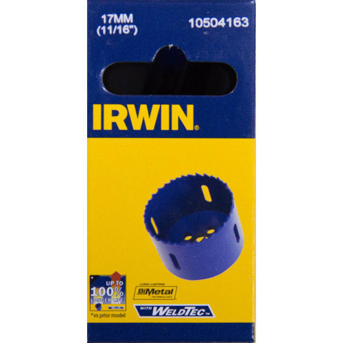 Irwin Bi-Metal Holesaw - 17mm image Irwin Bi-Metal Holesaw - 17mm image