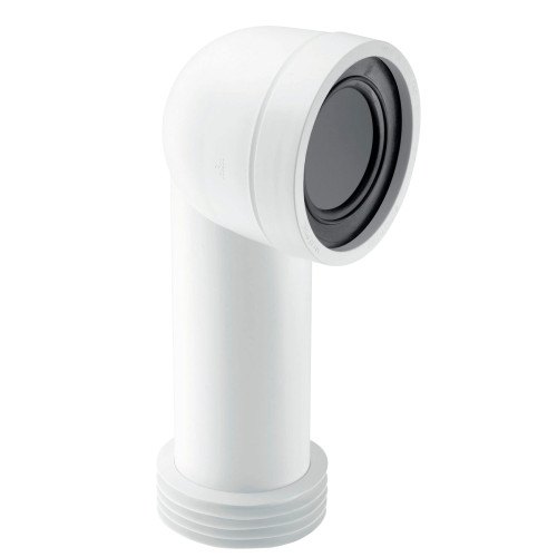 McAlpine 4''/110mm 90° Bend Adjustable Length Rigid WC Connector