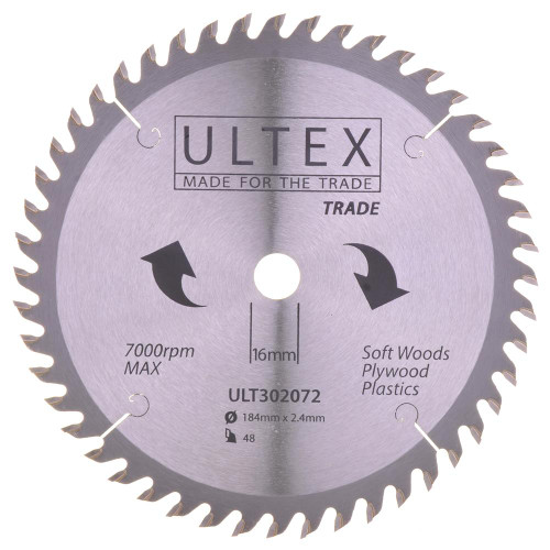 Ultex 184mm 48 Tooth TCT Trade Blade image