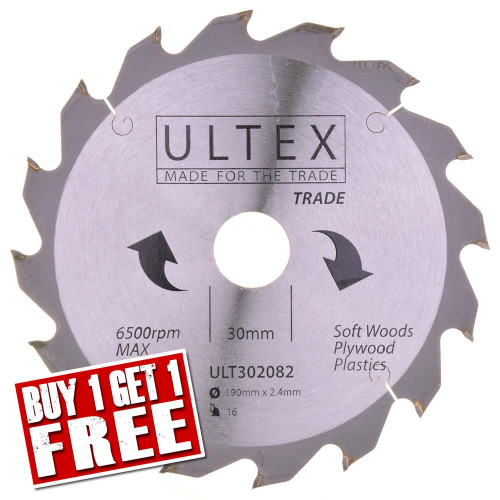 Ultex 190mm 16 Tooth TCT Trade Blade image