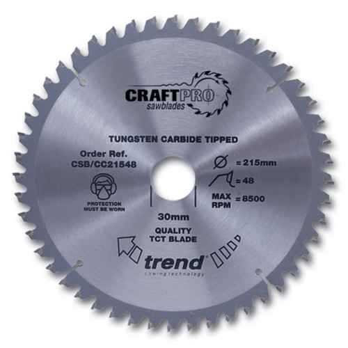 Trend CraftPro Crosscut Saw Blade 255mm x 30mm 42T image