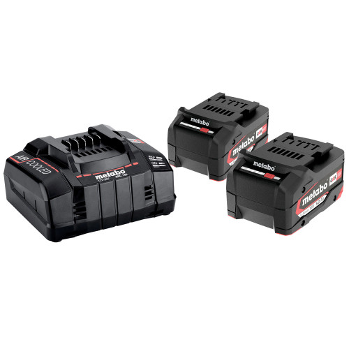 Metabo 18V Starter Power Kit with 2x 5.2Ah Batteries & ASC145 Charger image Metabo 18V Starter Power Kit with 2x 5.2Ah Batteries & ASC145 Charger image