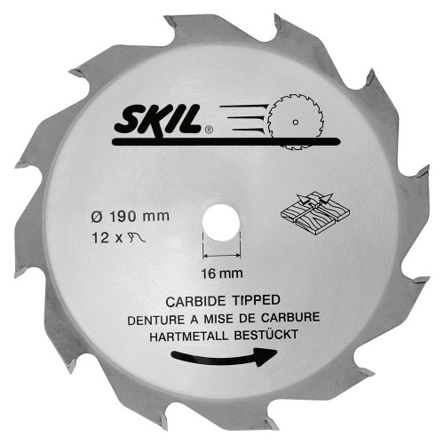 Skil Masters 190mm Tungsten Carbide Tipped Blade (Coarse Cut) image