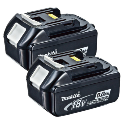 Makita 18v 5.0Ah Lithium-ion Battery - Pack of 2 image