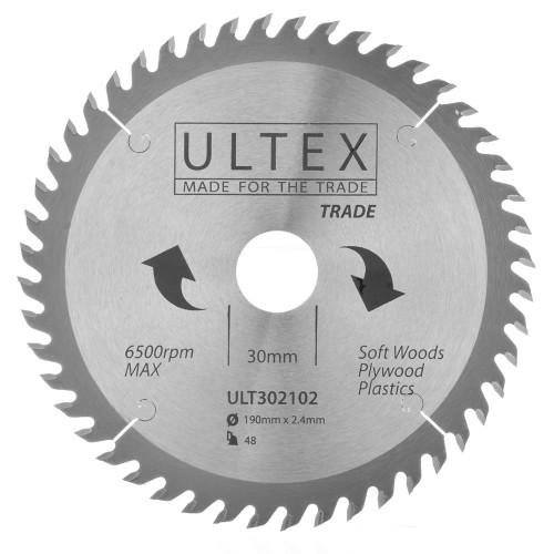 Ultex 190mm 48 Tooth TCT Trade Blade