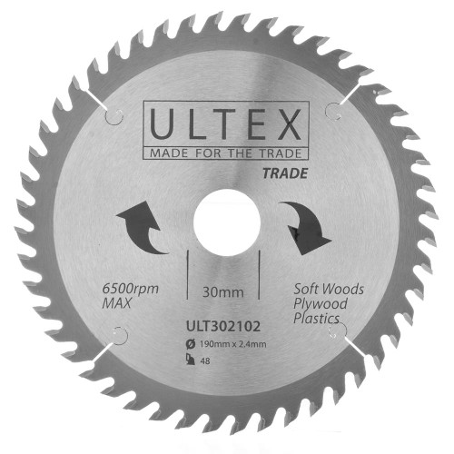 Ultex 190mm 48 Tooth TCT Trade Blade image