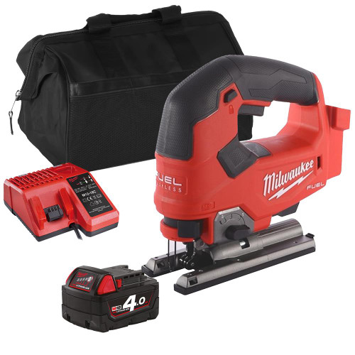 Milwaukee M18 FJS 18V FUEL Jigaw with 1 x 4.0Ah Battery, Charger and Bag image