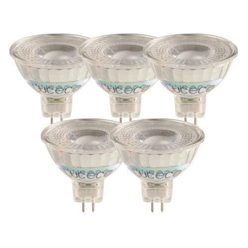Luceco LED Glass MR16 3.5w GU5 370Lm Neutral White Lamps - Box of 5