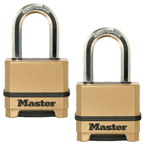 Master Lock 50mm Excell Chrome Combination Padlock Twinpack image