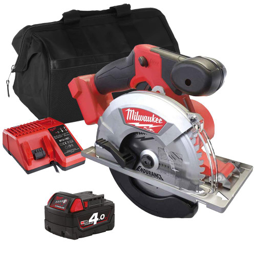 Milwaukee M18 FMCS 18V Brushless Metal Cutting Saw, 1x 4.0Ah Battery, Charger & Bag image