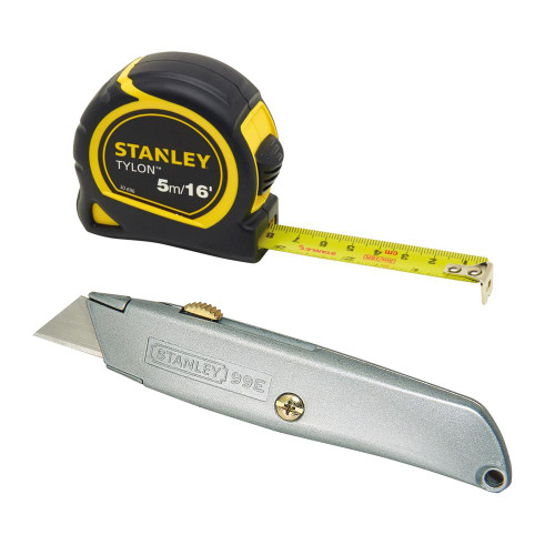 Stanley Retractable Knife and 5m Tape Pack image