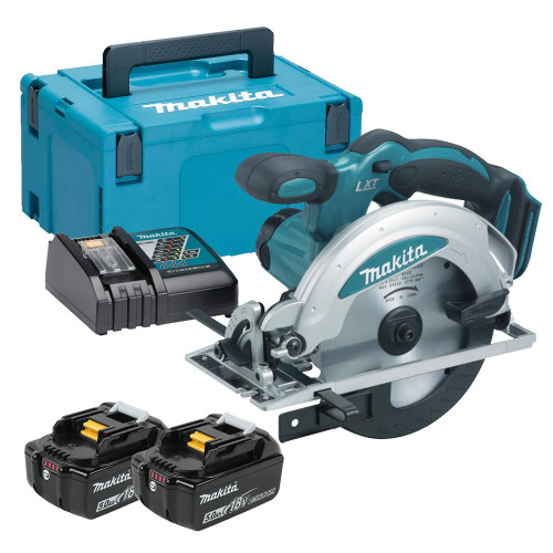 Makita DSS610RTJ 18V LXT 165mm Circular Saw with 2 x 5Ah Batteries, Charger and Case image