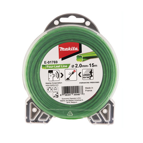 Makita Four-Leaf Nylon Cord 2.0mm x 15m (Green) image