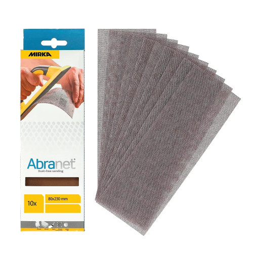 Mirka AE175F1012 80 x 230mm P120 Abranet Sanding Sheets - Pack of 10 image