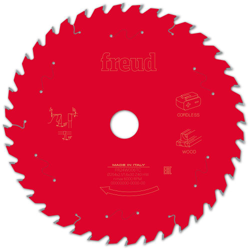 Freud Wood Table Saw Blade 254mm x 30mm 40T Cordless image