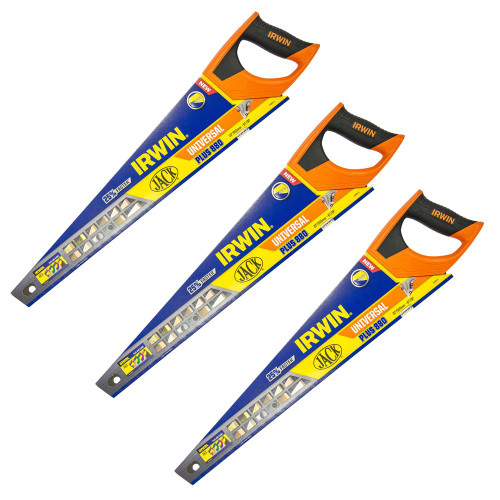 Irwin Jack 880 Plus Universal Handsaw 550mm/22' - Pack of 3