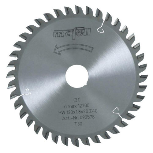 Mafell 120mm x 20mm 40 Tooth TCT Circular Saw Blade (For Laminates) KSS40 & KSS 300 image