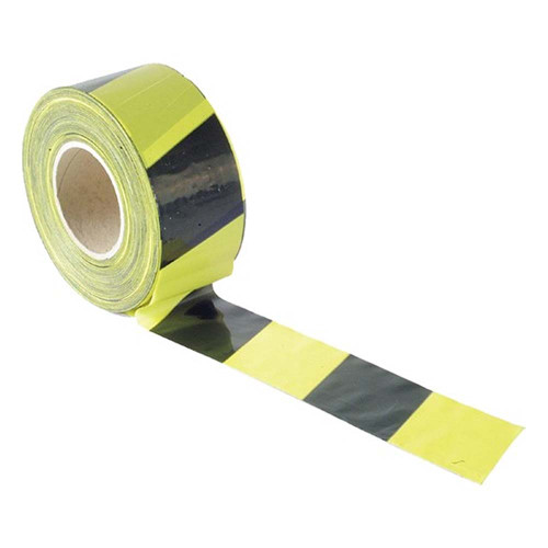Ultratape 70mm x 500m Professional Black & Yellow Barrier Tape image