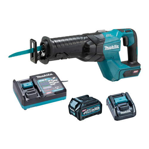 Makita JR001G 40V MAX XGT Brushless Reciprocating Saw with 1x 2.5Ah Battery, Charger & Adaptor image
