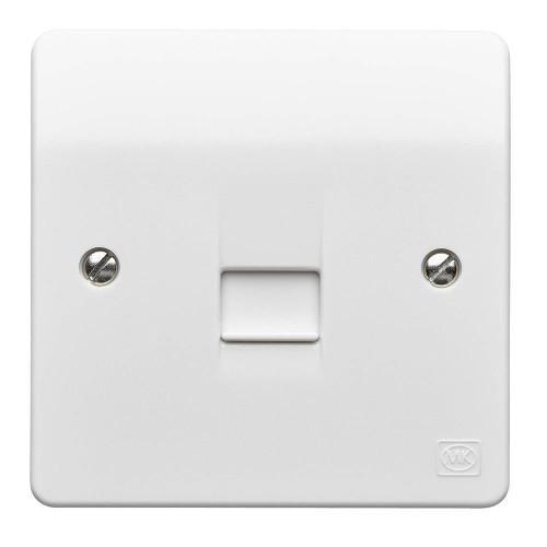 MK by Honeywell 1 Gang Telephone Secondary Socket MK by Honeywell 1 Gang Telephone Secondary Socket