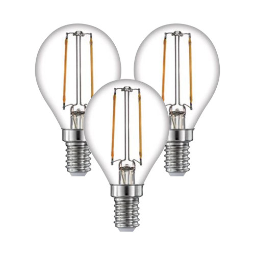 TimeLED LED Golf Ball Filament 4W Dimmable Bulb E14 WW - Pack of 3 image