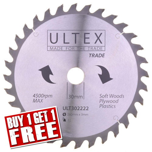 Ultex 260mm 32 Tooth TCT Trade Blade image
