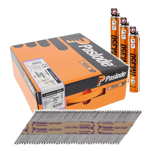 Pre-Order] Paslode B20455 1000-Pack 90mm x 3.15mm Hot Dip Galvanised D Head  Framing Nails