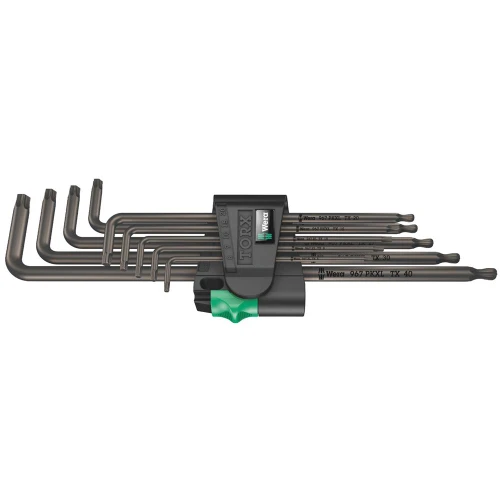Wera 967/9 TX XL 1 TORX L-Key Long 9 Piece Set image