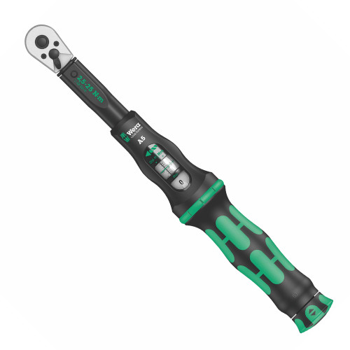 Wera 'Click-Torque A 5' SQ Torque Wrench With Reversible Ratchet - 1/4'' x 2.5 - 25 Nm image