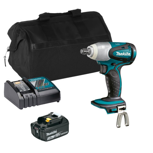 Makita DTW251Z 18V LXT 1/2'' Impact Wrench with 1x 3.0Ah Battery, Charger & Bag image