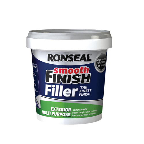 Ronseal Smooth Finish Exterior Multi Purpose Ready Mix Filler Tub 1.2kg image