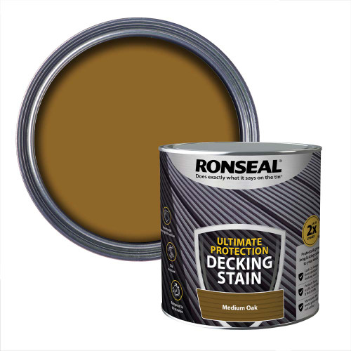 Ronseal Ultimate Protection Decking Stain 2.5L Medium Oak image